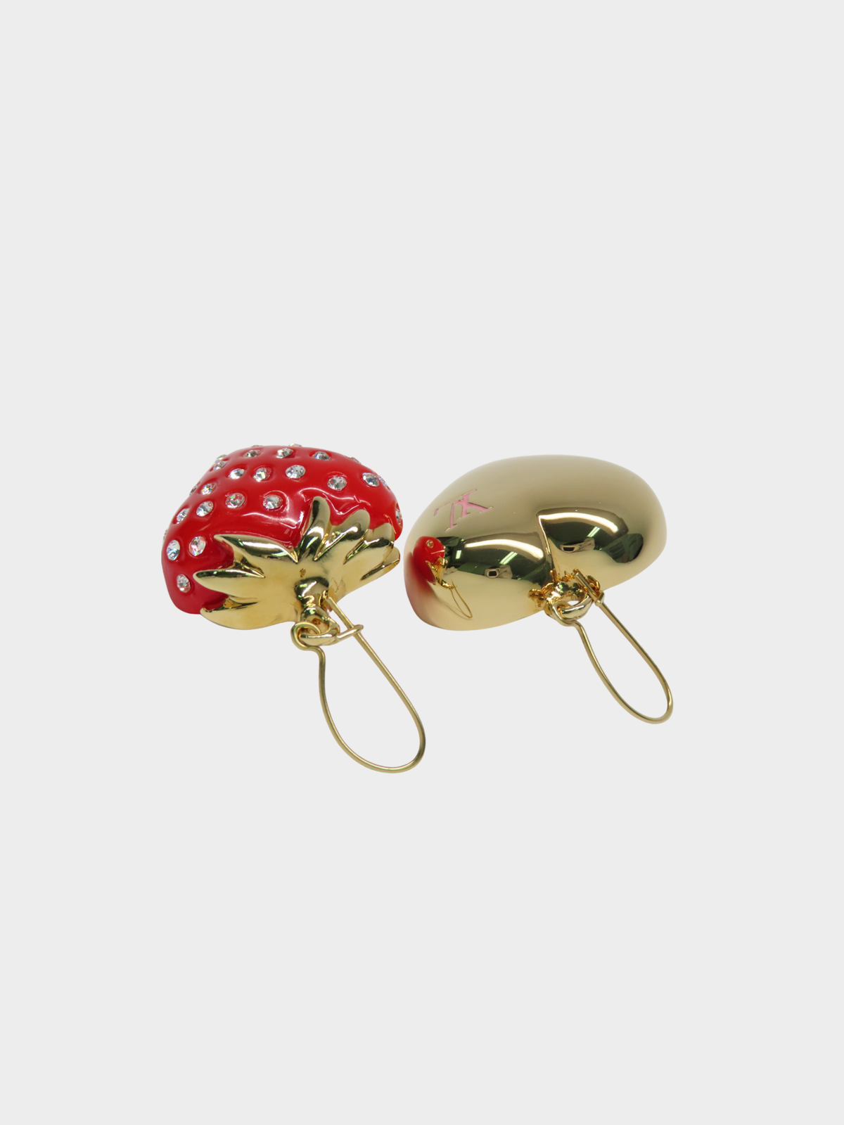 Louis Vuitton 2010s Fraises Strawberry Heart Earrings