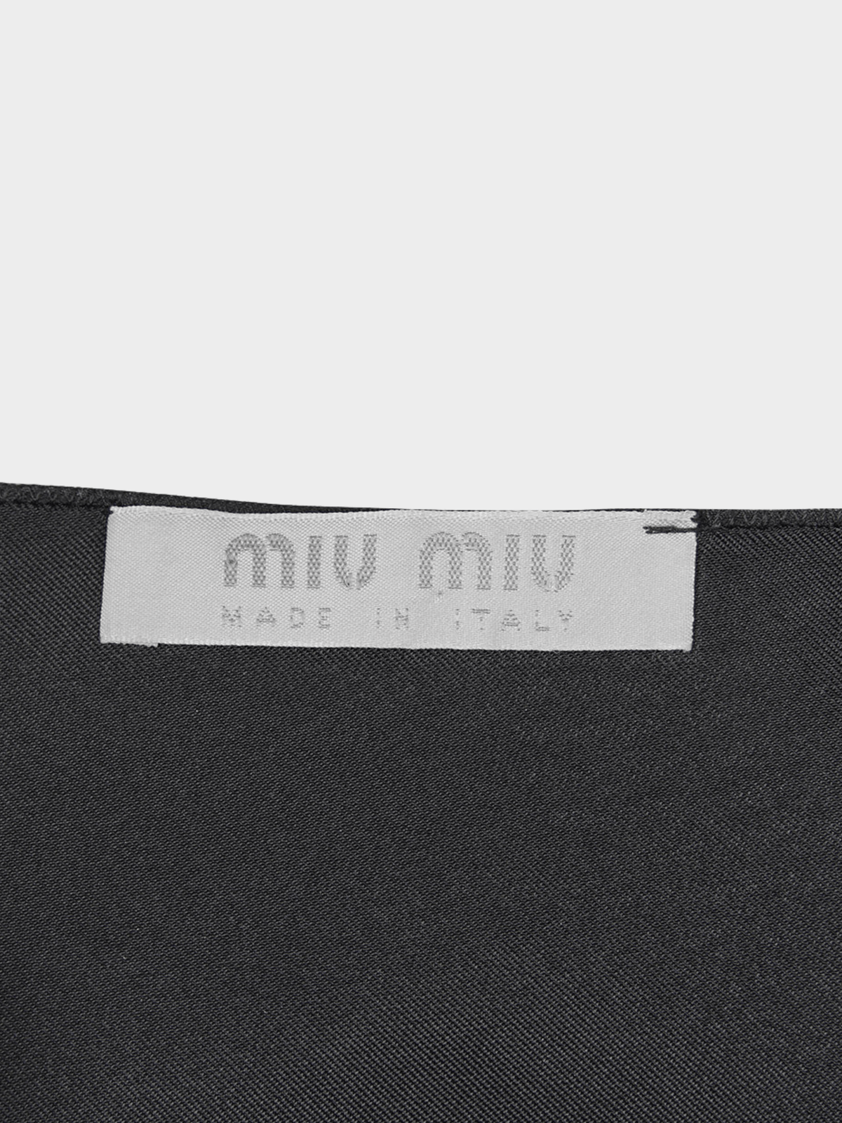 Miu Miu FW 1998 Black V-Neck Mini Dress
