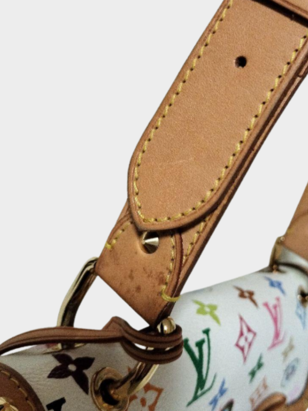 Louis Vuitton 2003 White Monogram Multicolor Eye Need You Bag