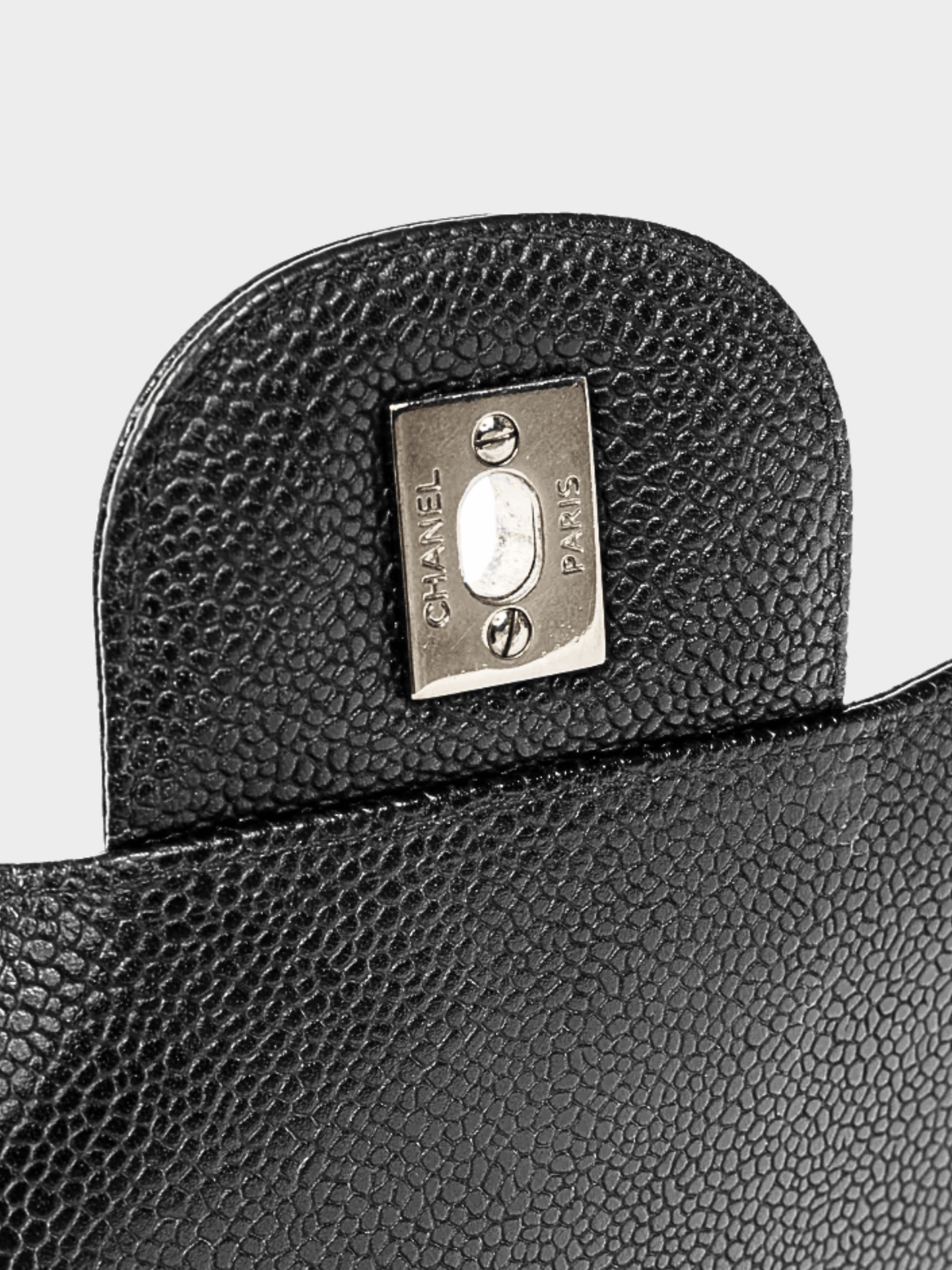 Chanel 2010s Jumbo Classic Black Caviar Quilted Double Flap Bag