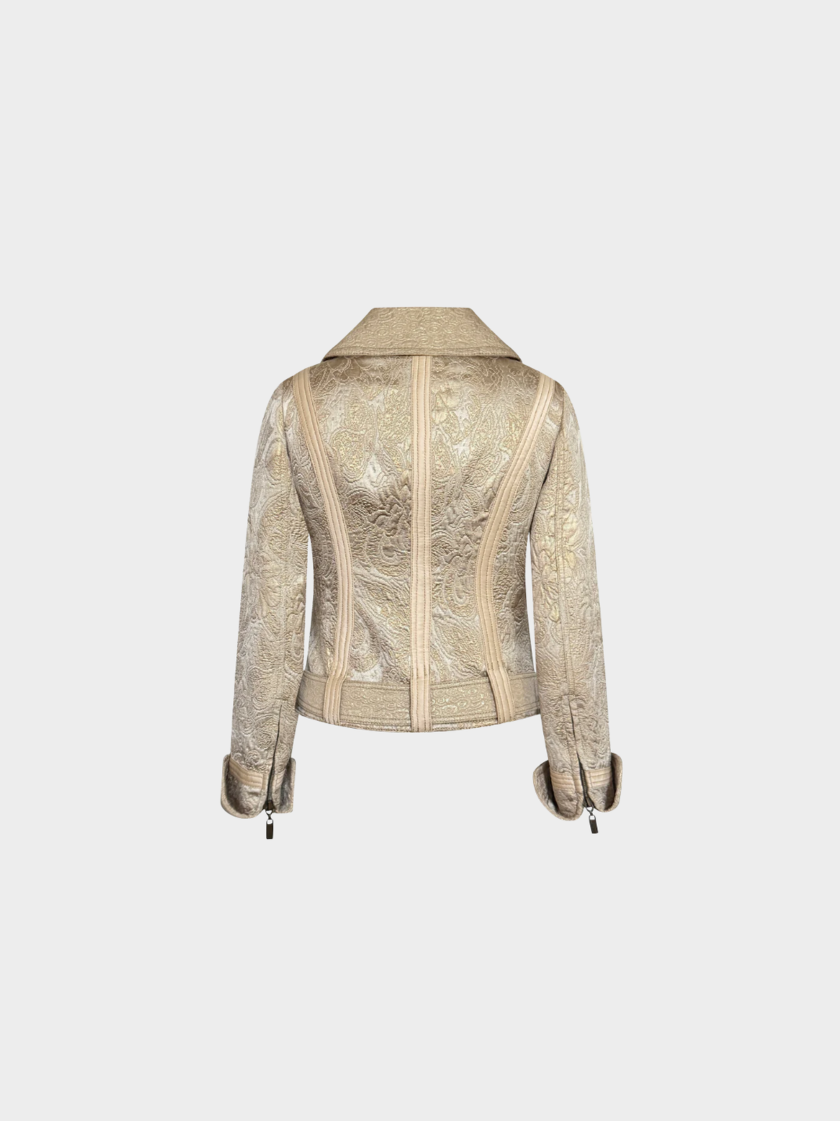 Roberto Cavalli 2000s Gold Jacquard Set