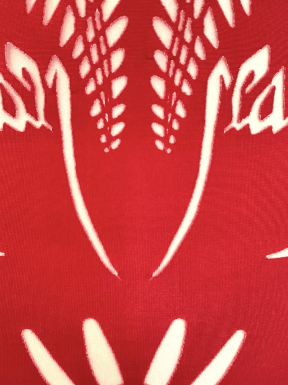 Jean Paul Gaultier SS 2001 Red Art Nouveau Sheer Cutout Tank Dress