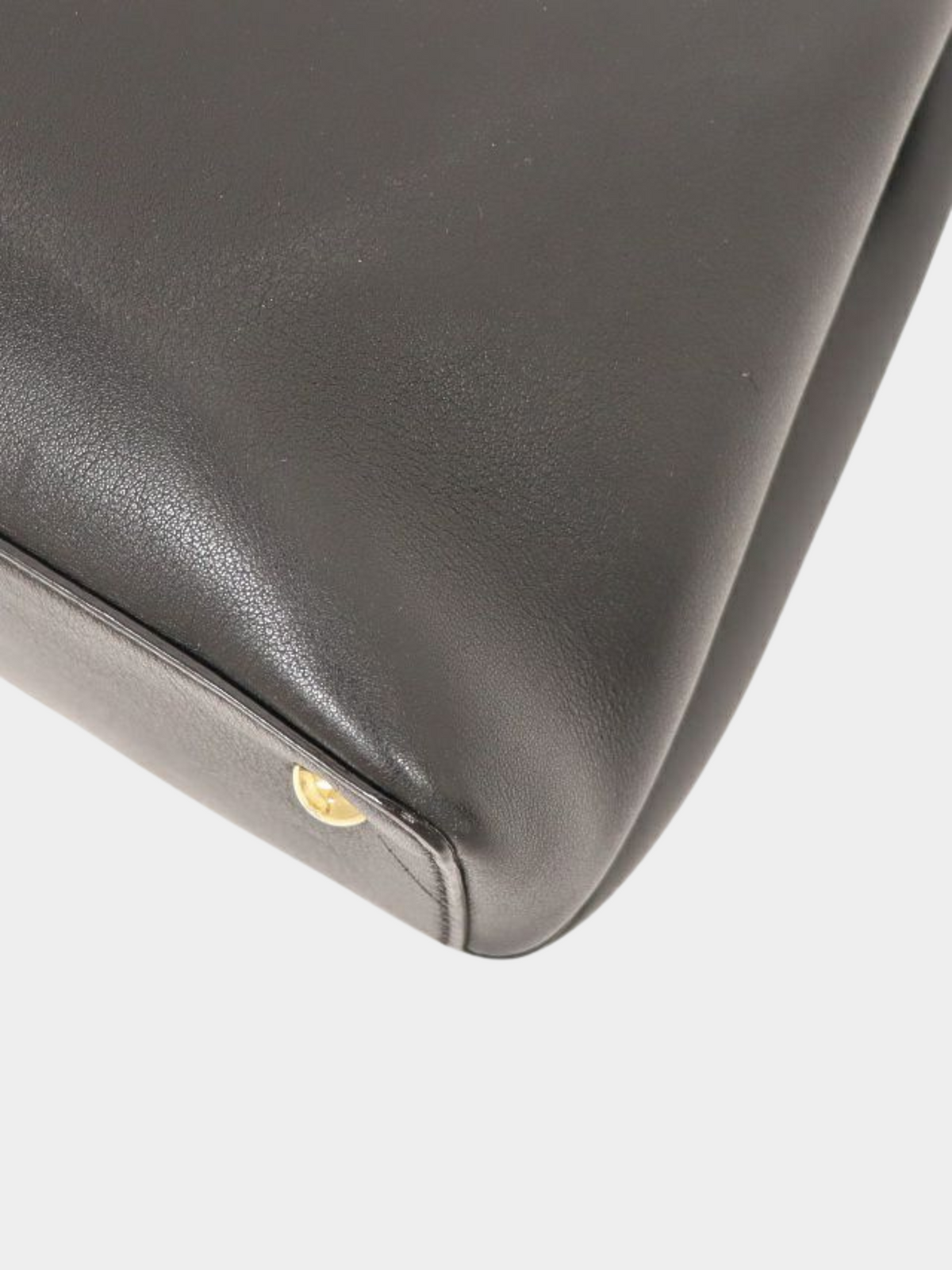 Fendi 2010s Black Leather 2Jours Tote Bag