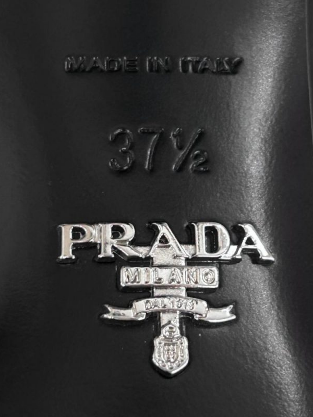 Prada 2010s Black Patent Leather Kitten Heel Mule Sandals