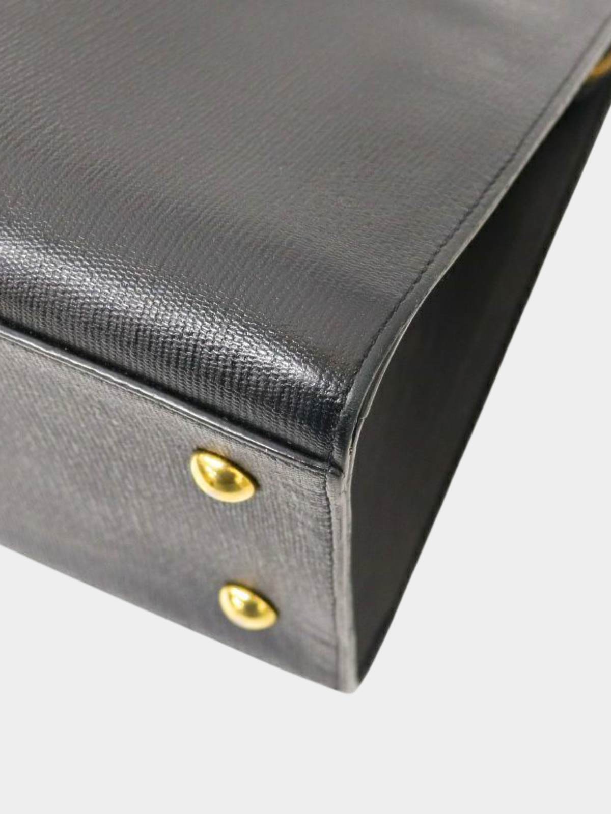Yves Saint Laurent 2000s Black Leather Y Line 2-Way Bag