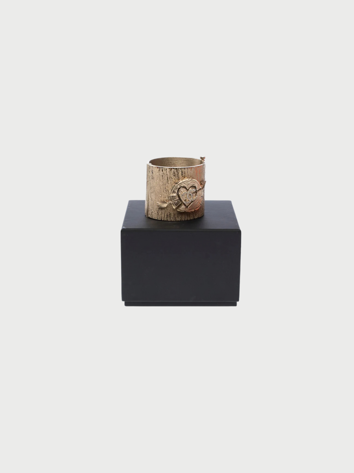 Chanel 2019 Gold Metal CC Cuff Bracelet