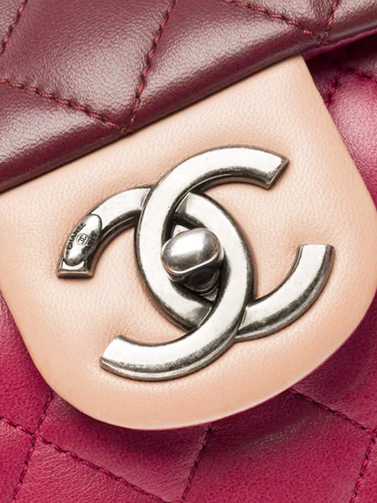 Chanel 2014-2015 Limited Edition Tricolor Quilted Timeless Classique Medium Flap Bag