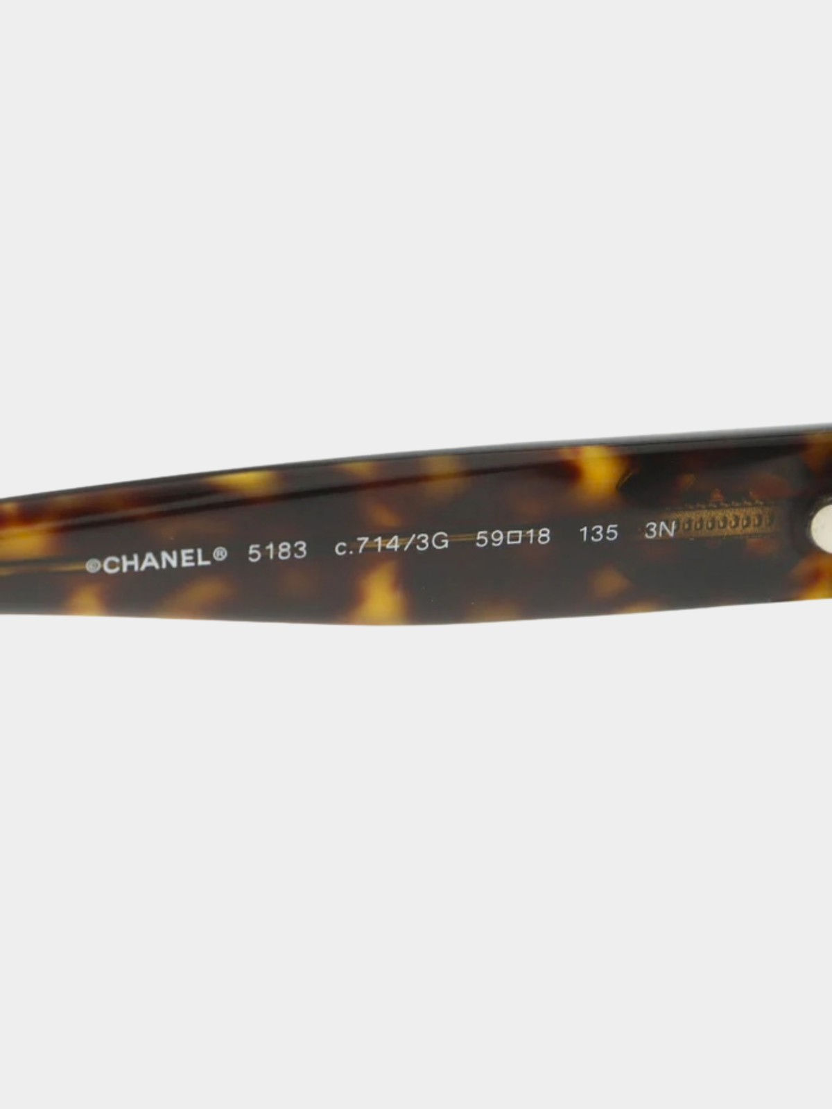 Chanel 2000s Brown Plastic Coco Mark Sunglasses