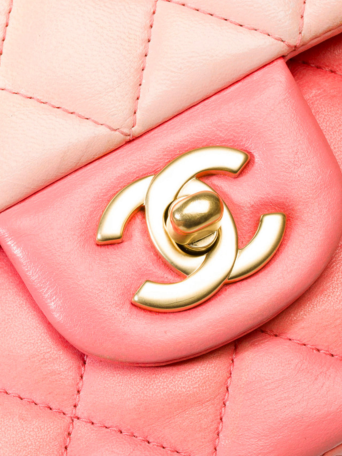 Chanel 2010 Pink Ombre Medium Classic Double Flap Bag