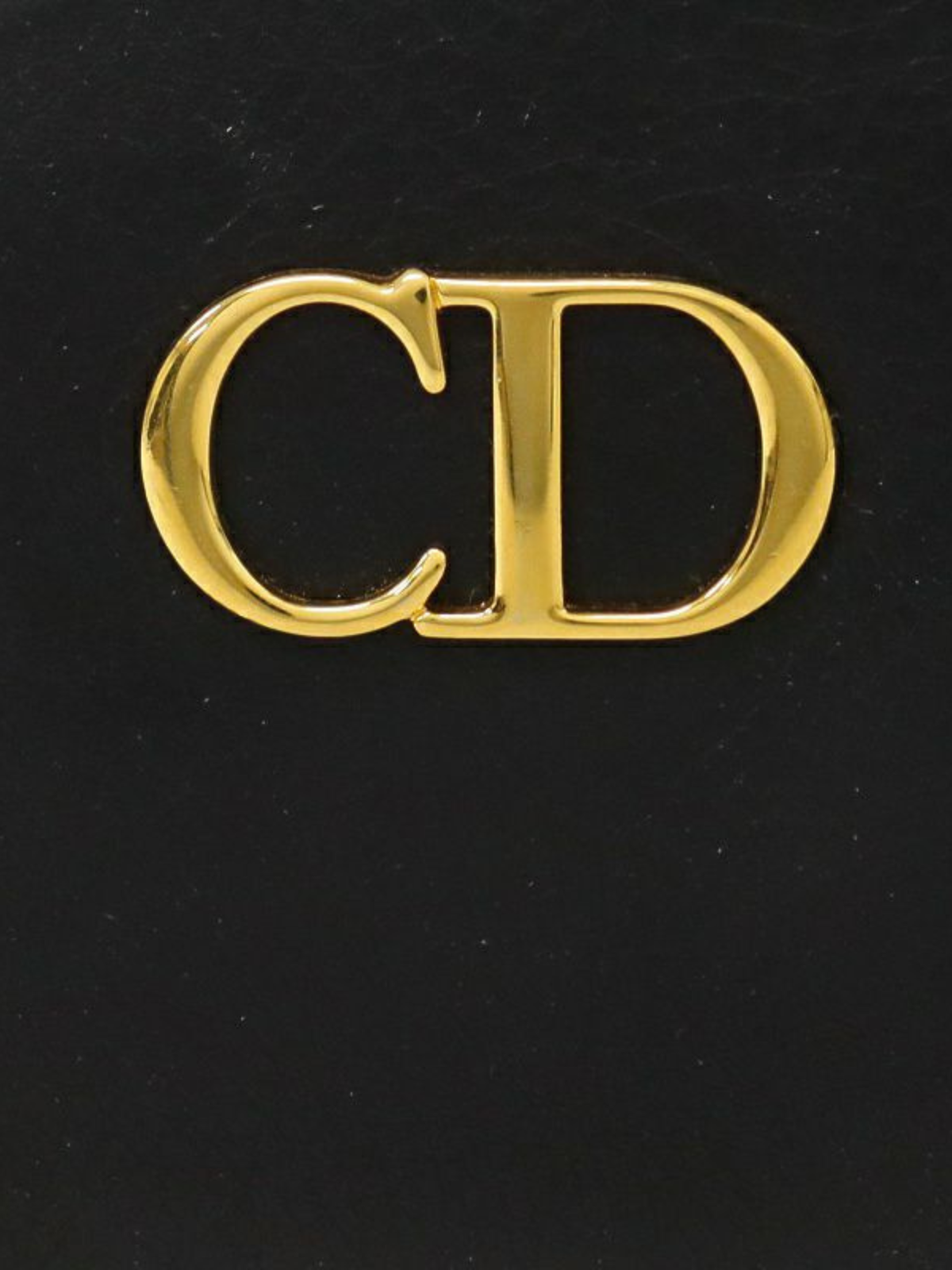 Christian Dior 2000s Black CD Leather Coin Case