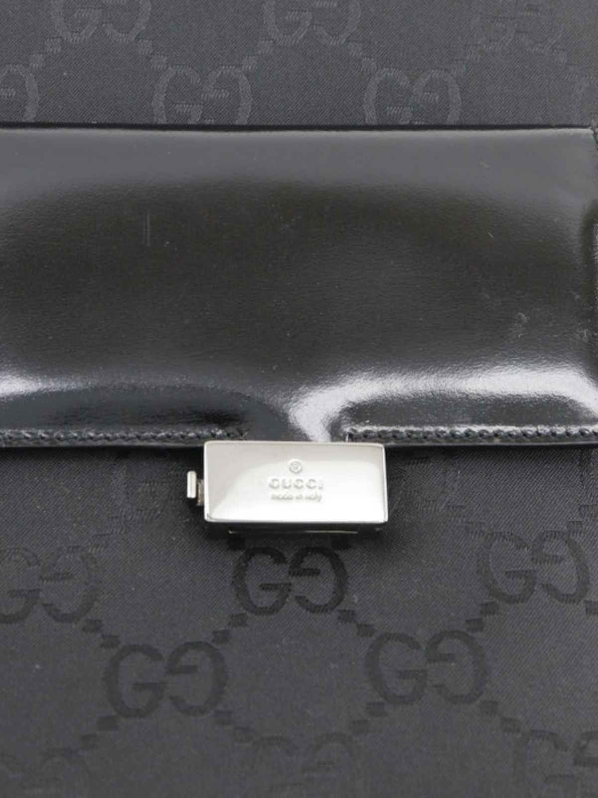Gucci 2000s Black GG Canvas Tote Bag