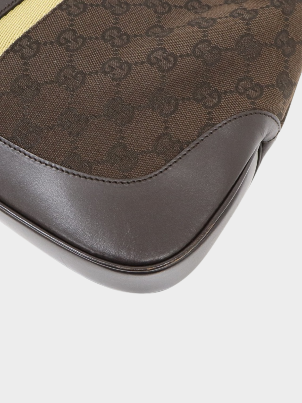 Gucci 2000s Brown GG Canvas Jackie Shoulder Bag