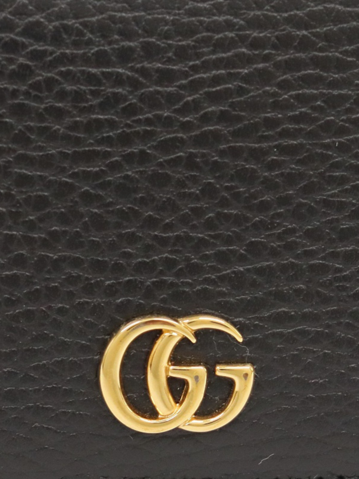 Gucci 2010s Black Leather GG Marmont Card Case