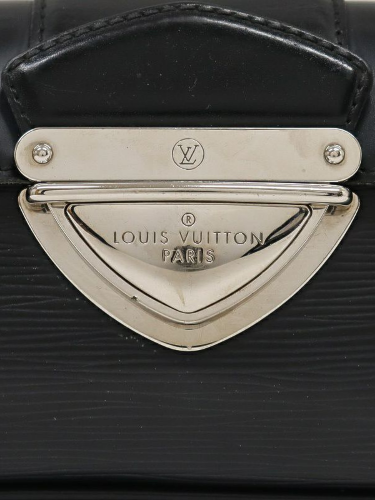 Louis Vuitton 1992 Black Epi Leather Pochette Montaigne