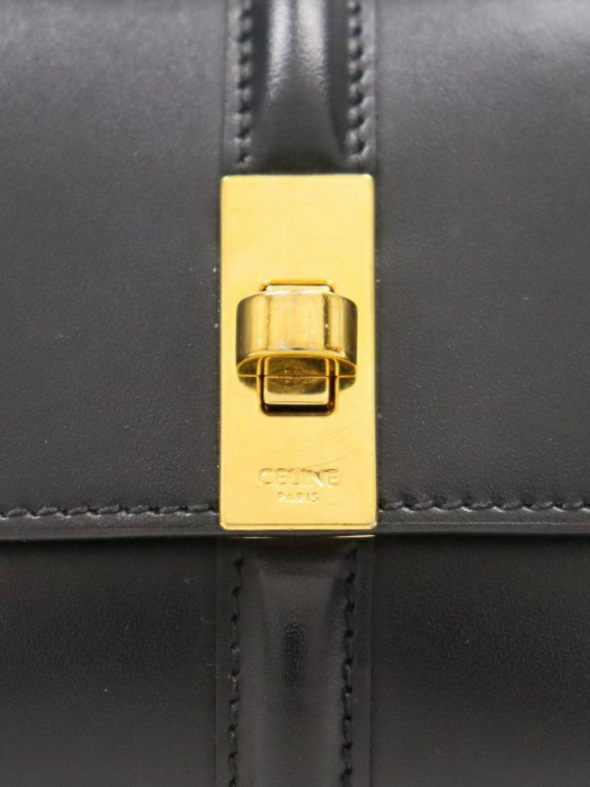 Celine 2010s Black 16 Small Tri-Fold Wallet