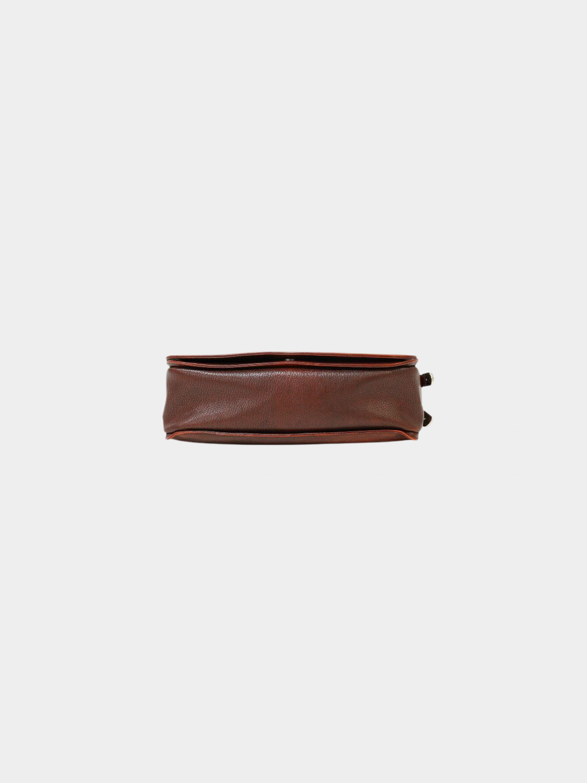Loewe 2000s Bordeaux Leather Anagram Studs One-Shoulder Bag