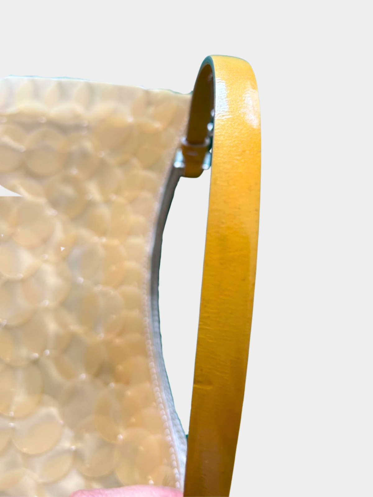Prada 2000s Ivory Sequin Shoulder Bag