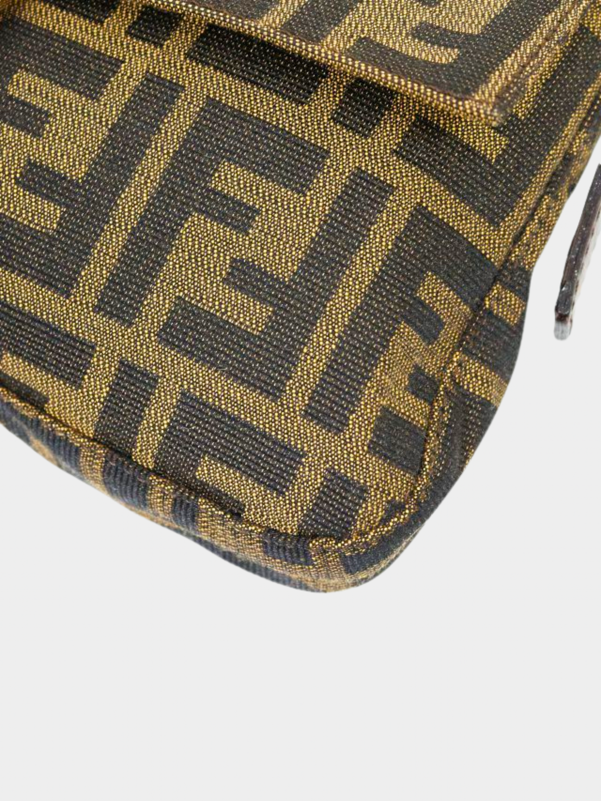 Fendi 2000s Brown Zucca Mamma Baguette