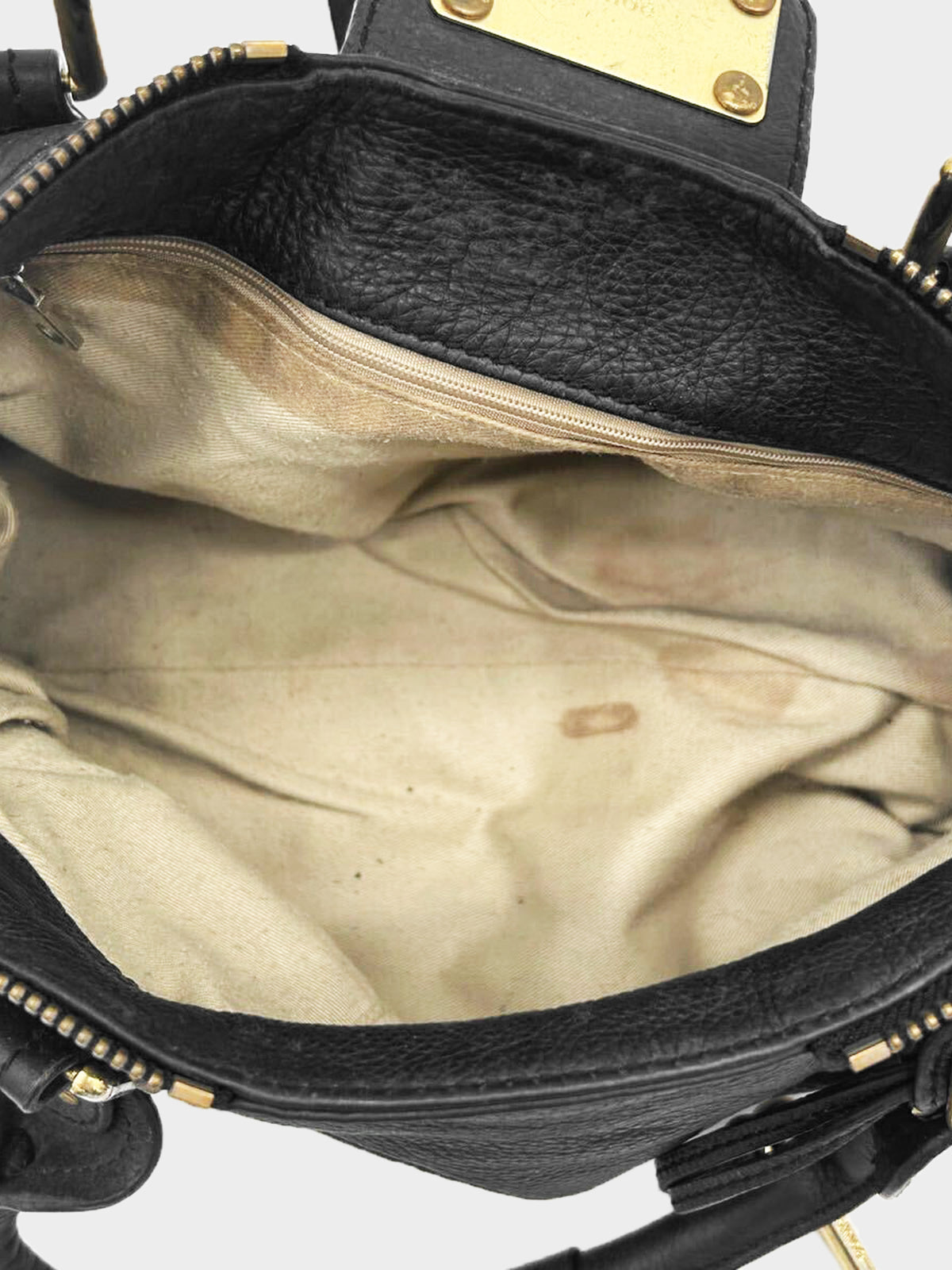 Chloe 2005 Black Leather Paddington Bag