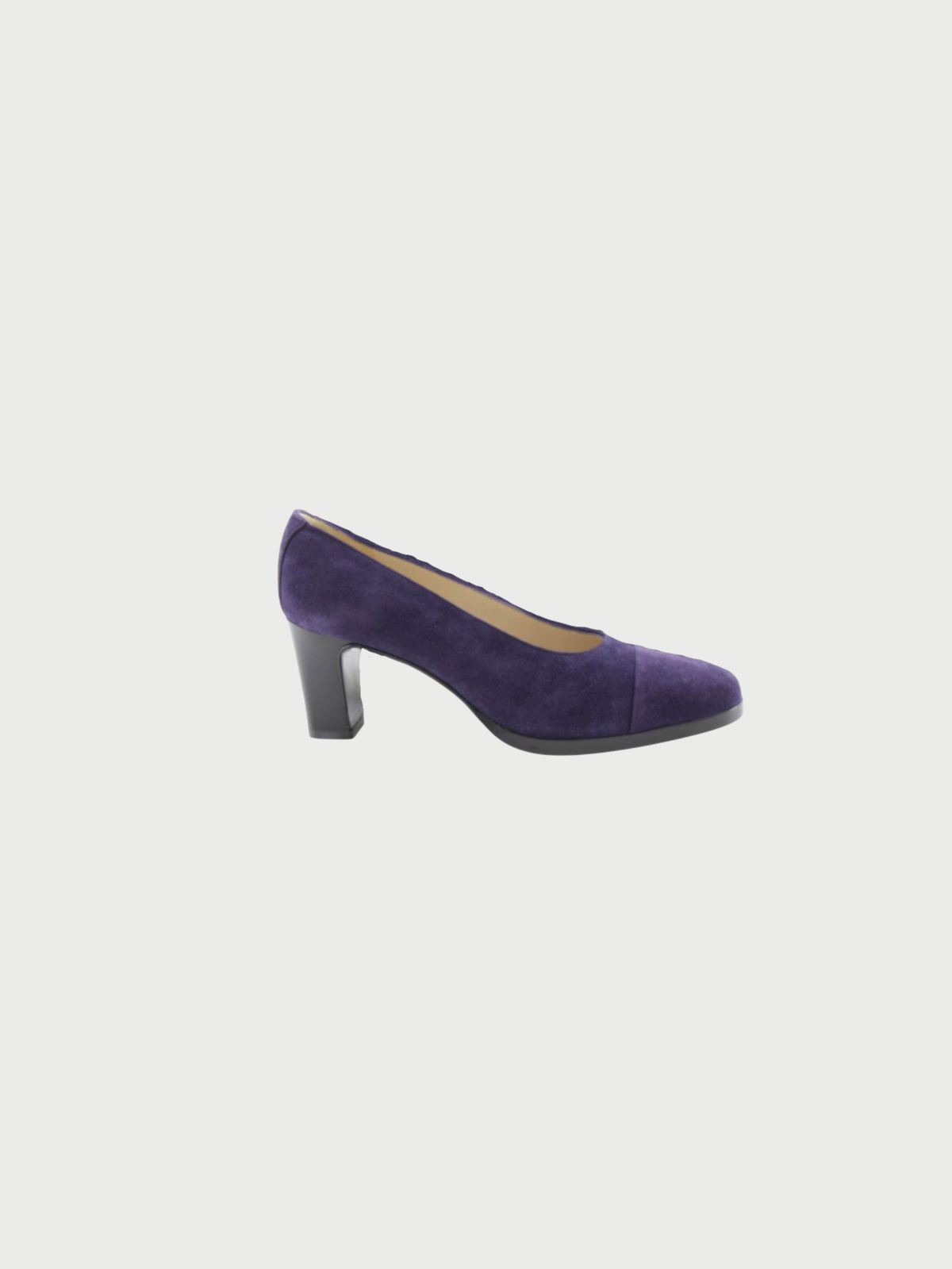 Chanel 1998 Purple Suede COCO Mark Pumps