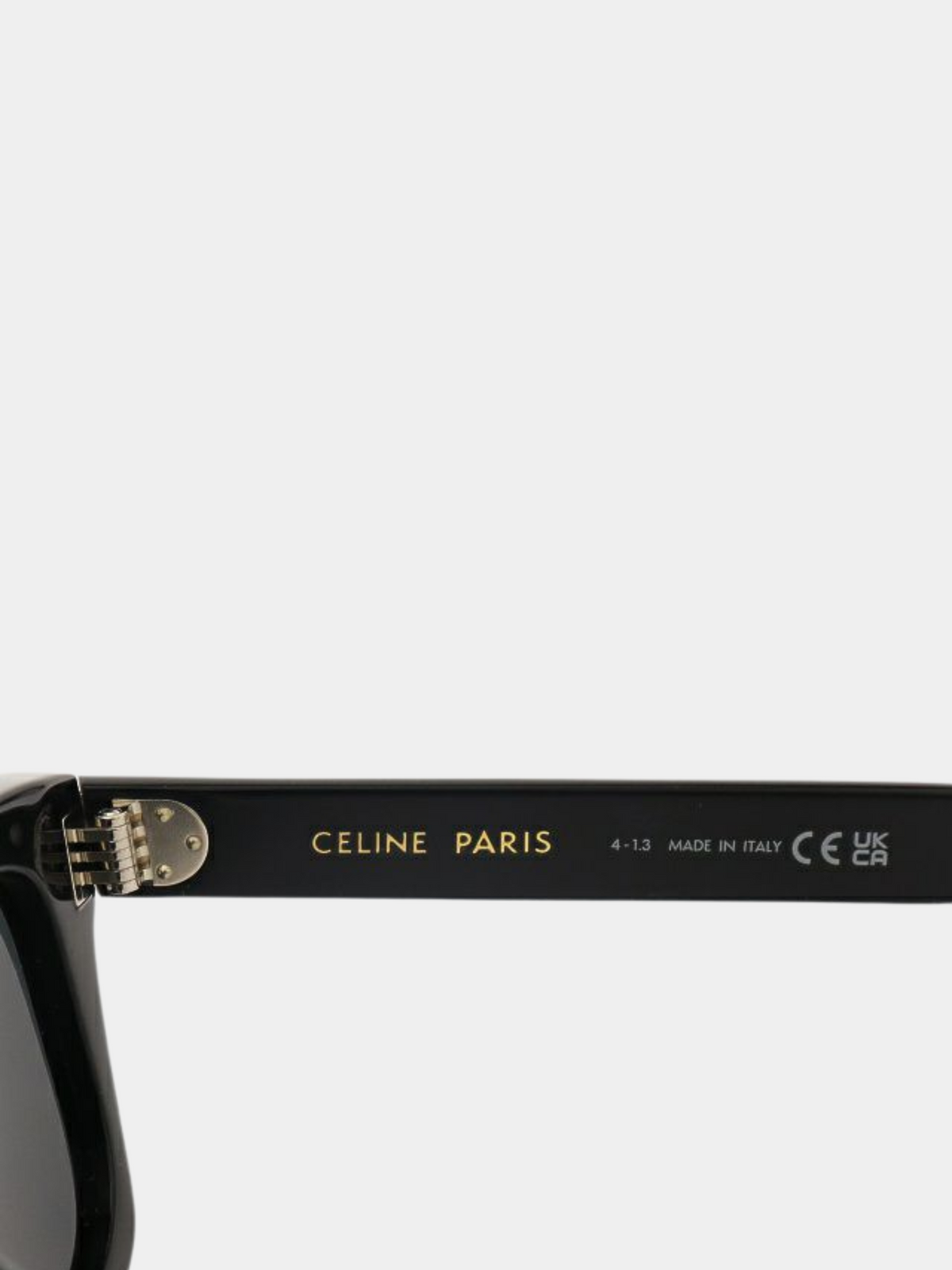 Celine 2010s Black Logo Sunglasses