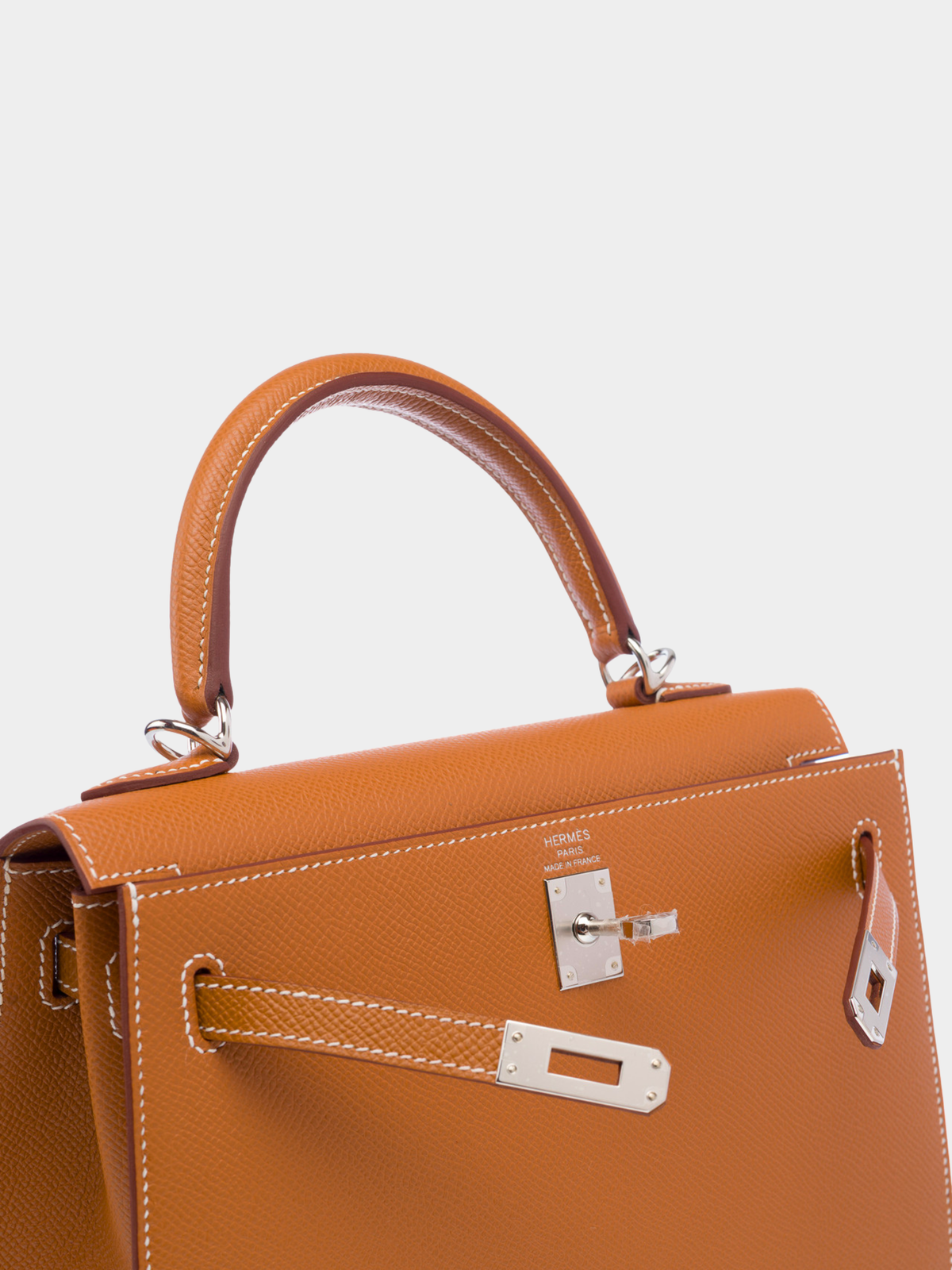 Hermès 2020s Gold Epsom Kelly 25 Sellier Bag