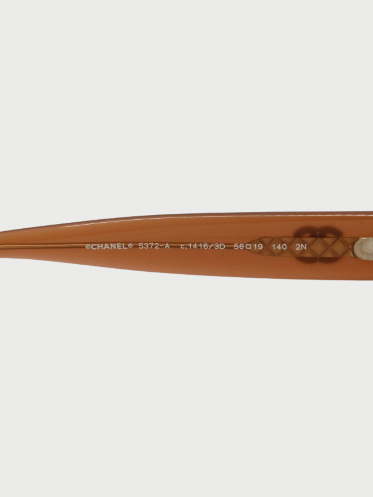 Chanel 2000s Brown Tortoiseshell Plastic Sunglasses