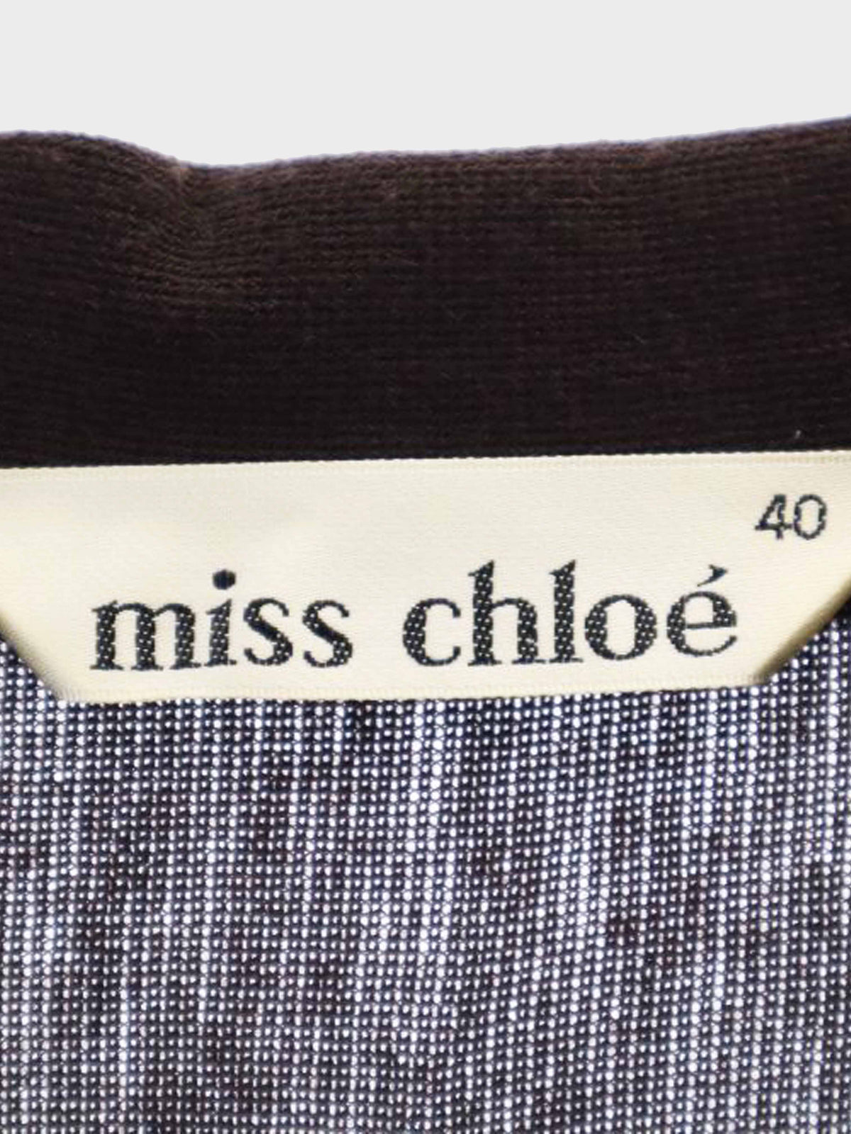Chloé 2000s Brown Wool-blend Button-down Long Sleeve Dress