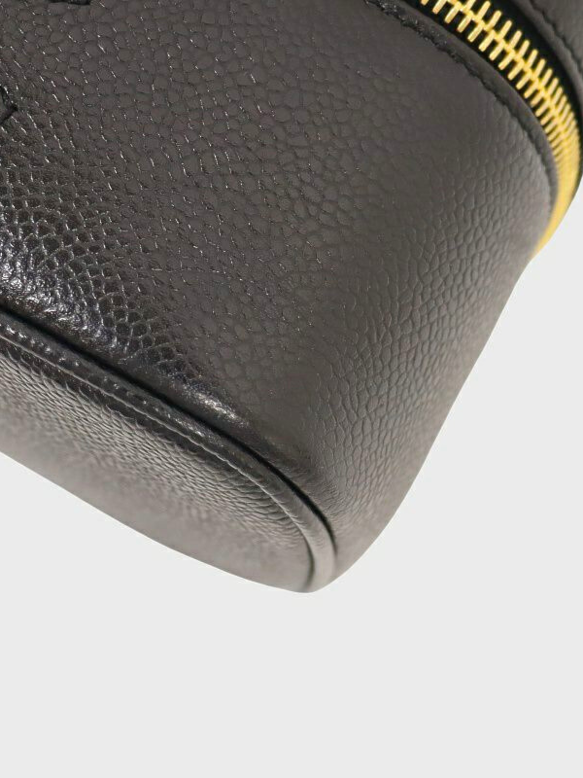 Chanel 1990s Black Caviar Vanity Bag