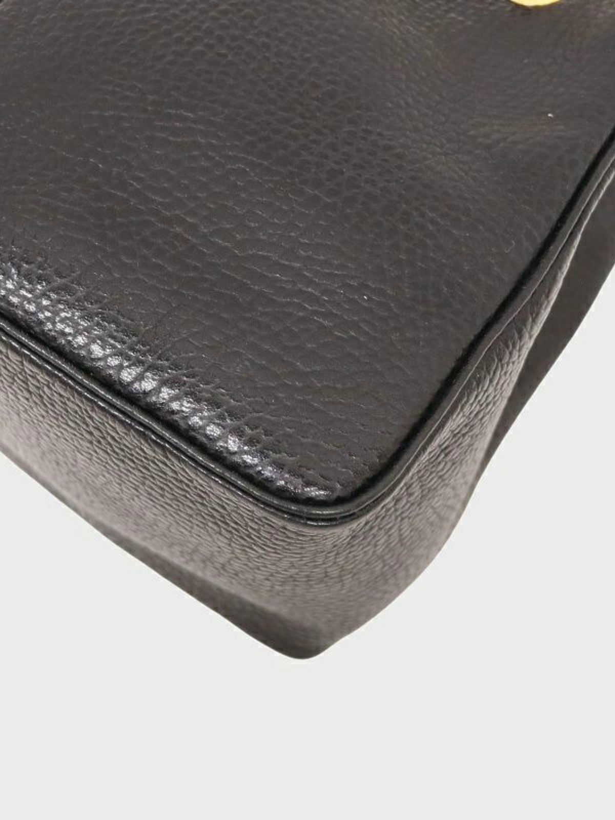 Christian Dior 2000s Black Leather CD Oval Mini Handbag