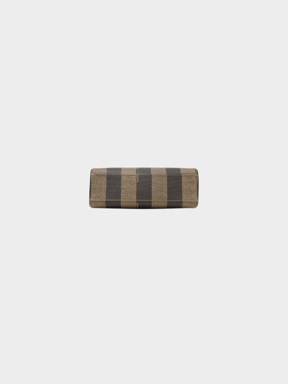 Fendi 2000s Khaki Black Pequin Canvas Leather 2-Way Bag
