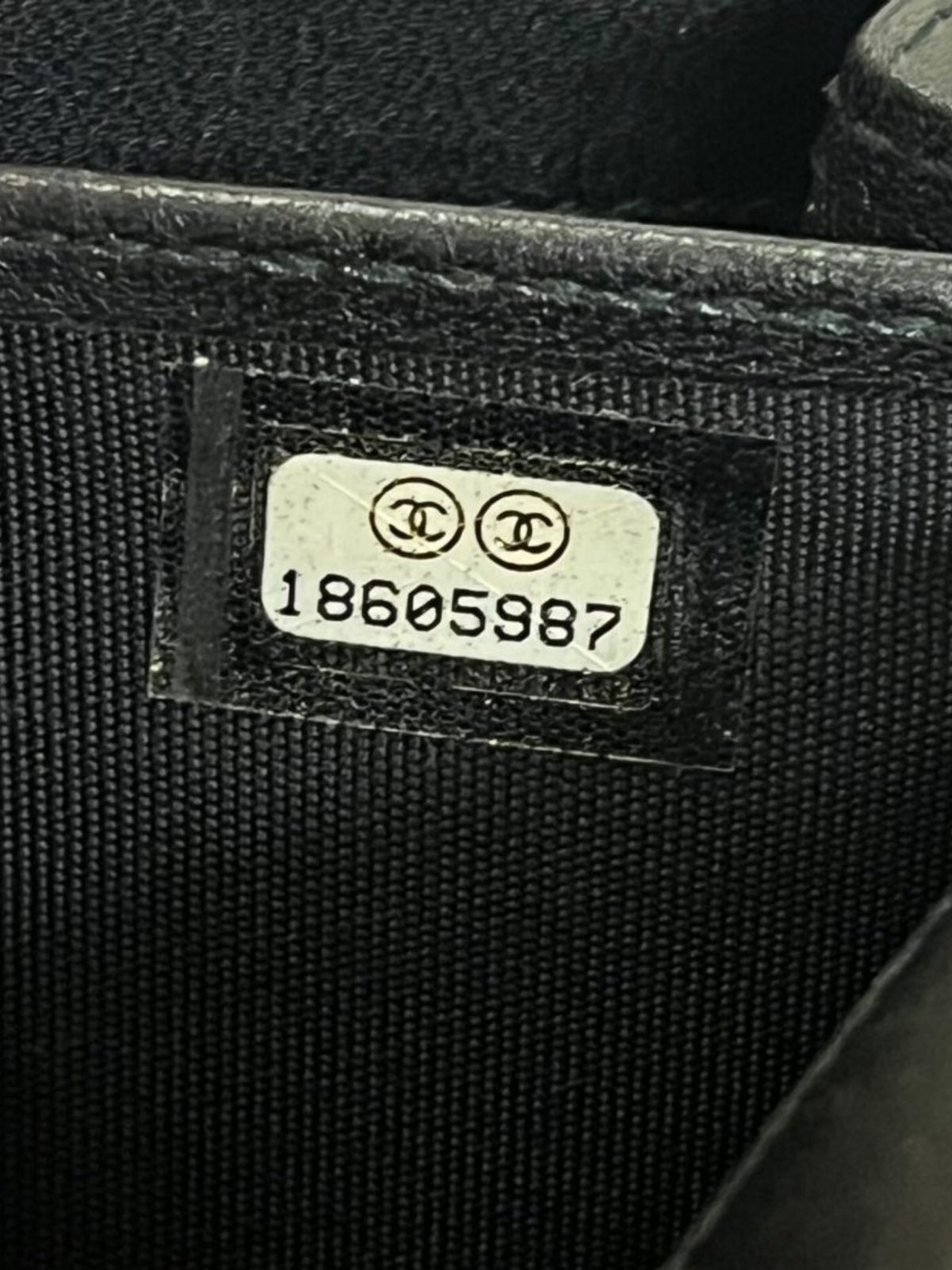 Chanel 2014 Black Leather Studded CC Logo Wallet