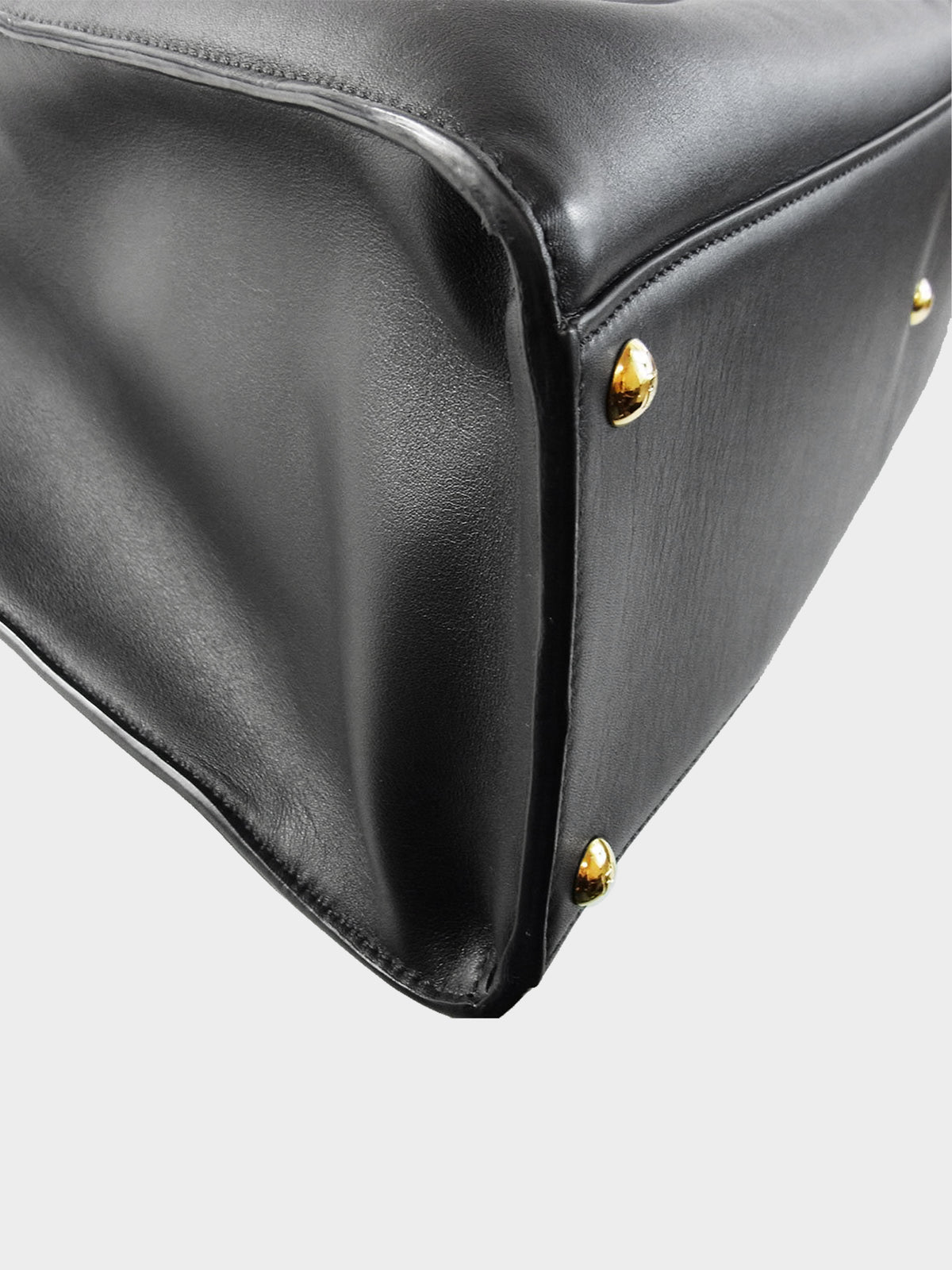 Fendi Late 2010s Black Leather Large Peekaboo X-Lite Bag