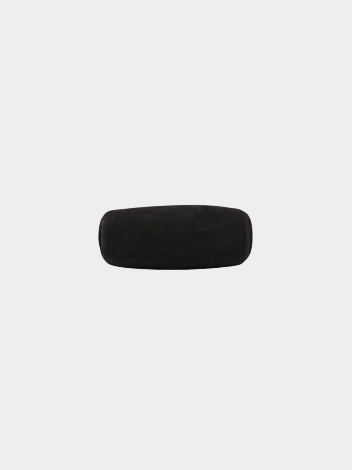 Christian Dior 2000s Black CD Oval Chain Suede Shoulder Bag