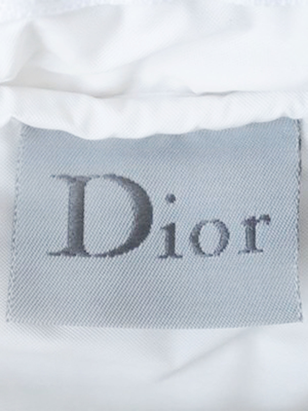 Christian Dior 2000s J'adore Dior White and Blue Terrycloth Bag