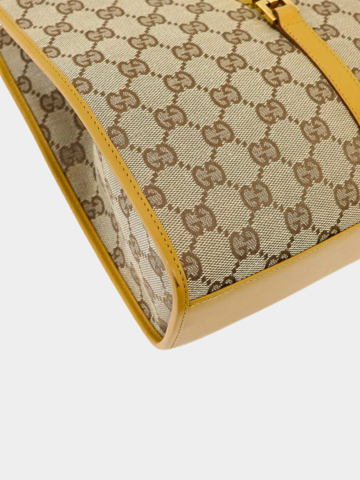 Gucci 2000s Camel GG PVC Jackie Handbag
