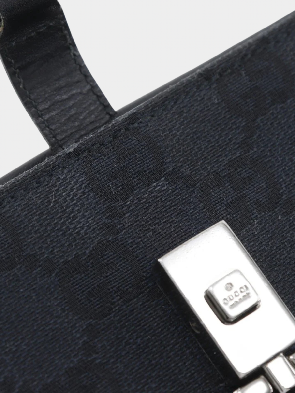 Gucci 2000s Black GG Canvas Jackie Purse Wallet
