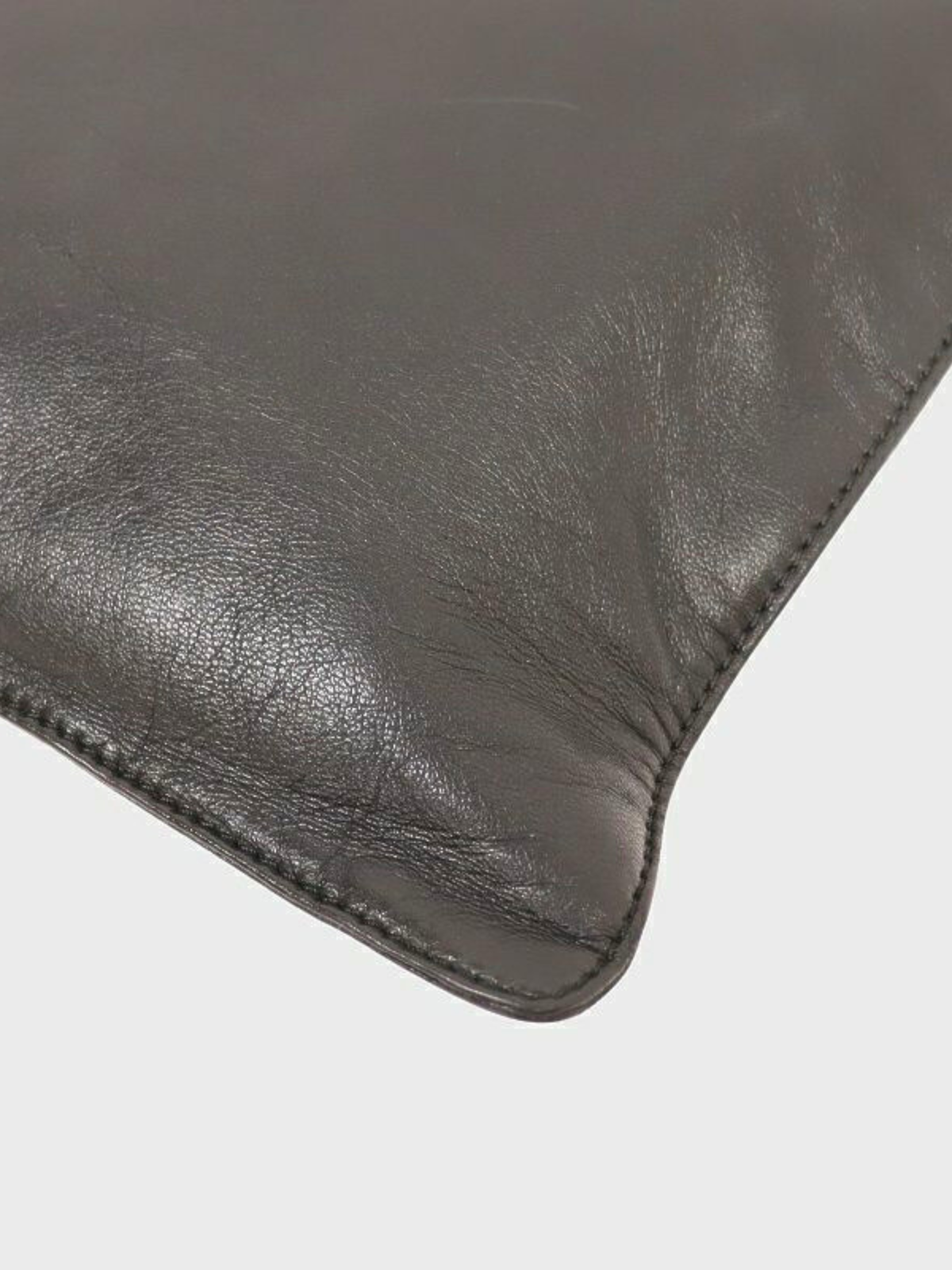 Loewe 2000s Black Nappa Leather Anagram Handbag