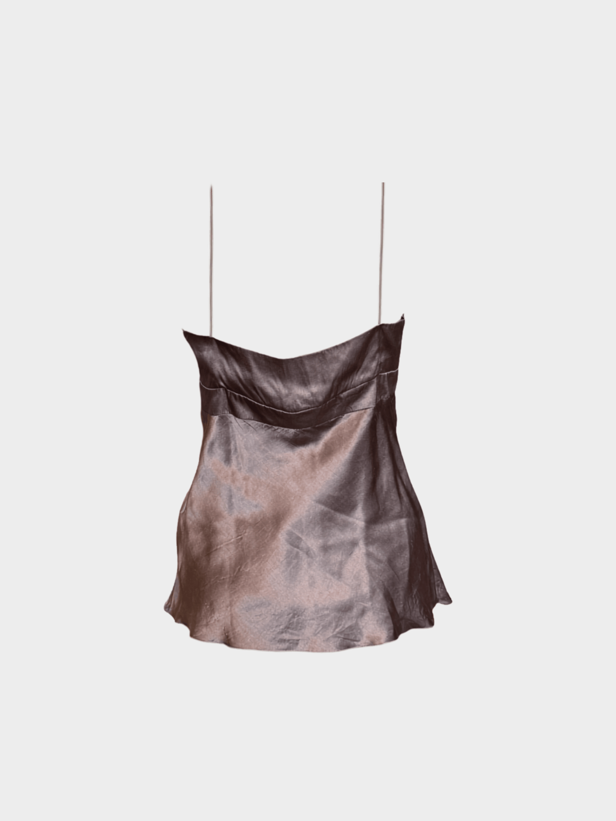 Valentino 2000s Mauve Lace Silk Camisole Top