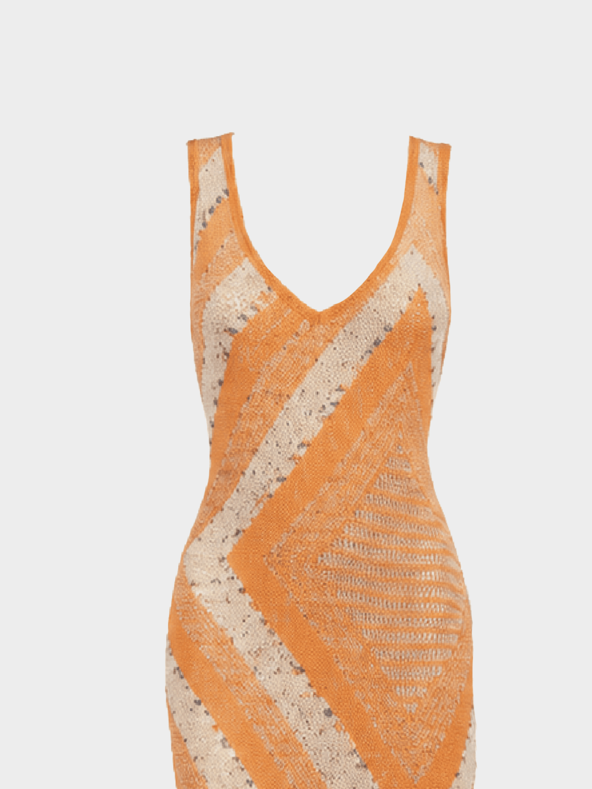 Missoni 2000s Orange Tassel Summer Dress