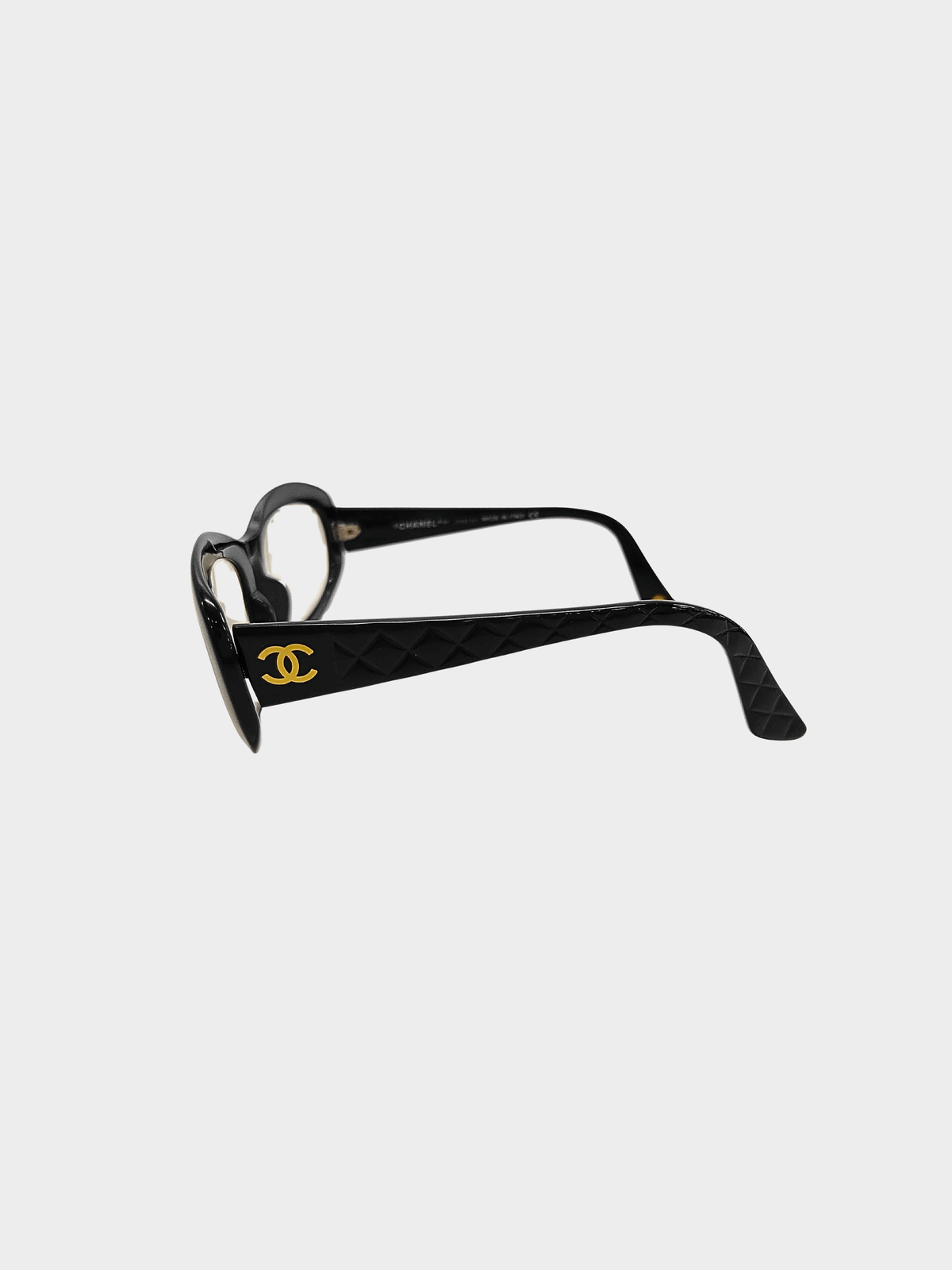 Chanel 2000s Black CC Sunglasses
