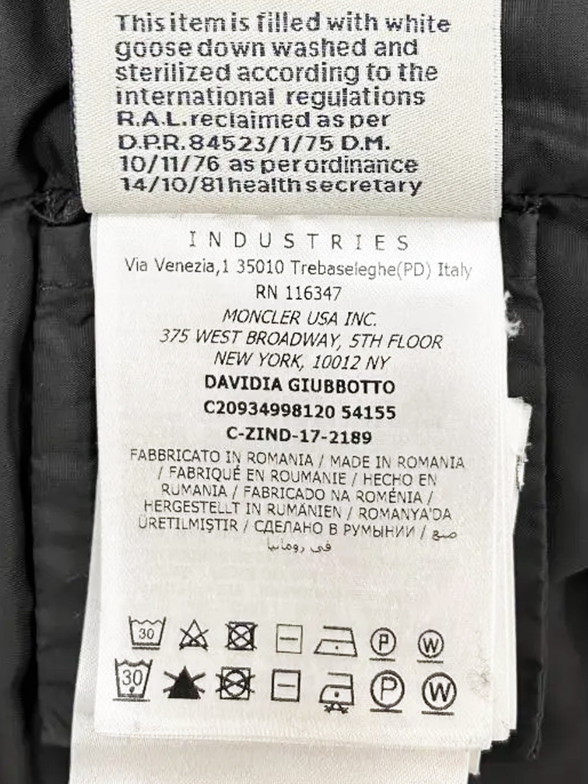 Moncler 2017 Grey Davidia Giubbotto Down Filled Coat