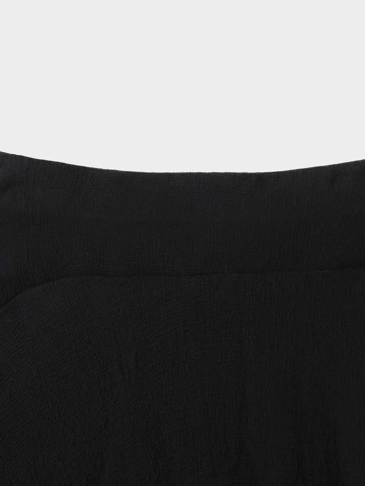 Chloe 2000s Black Silk Chiffon Ruffle Tiered Long Skirt