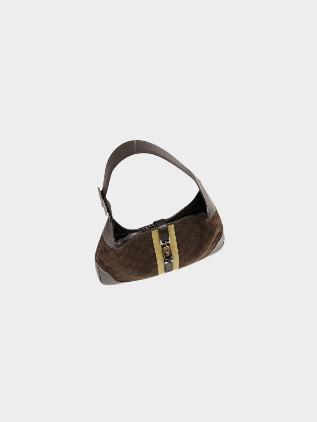 Gucci 2000s Brown GG Canvas Jackie Shoulder Bag