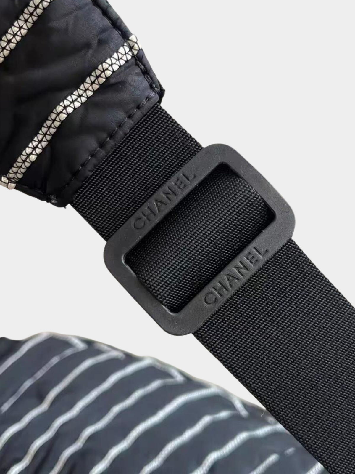 Chanel 2000s Black Sport Line Nylon Crossbody Bag