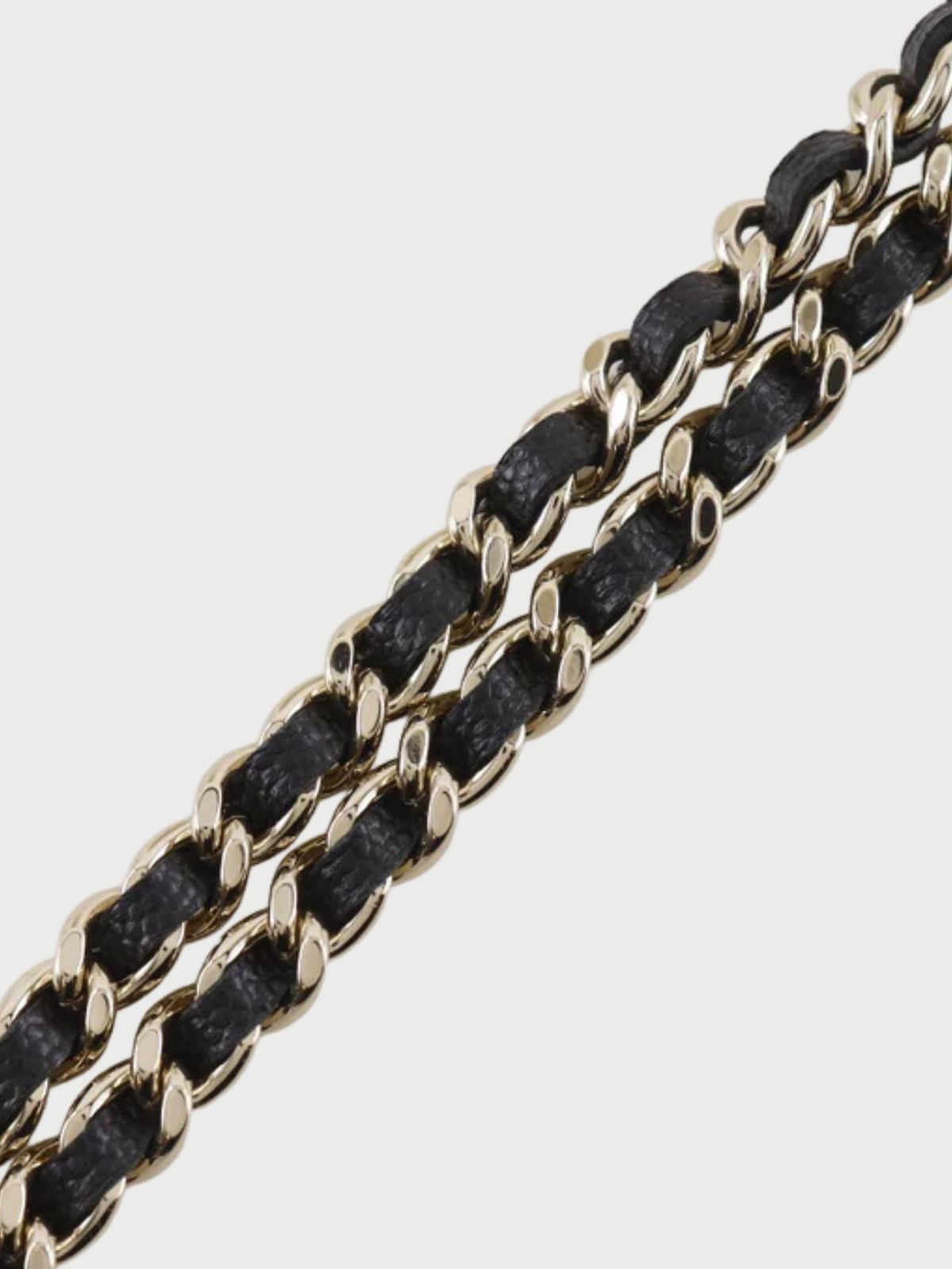 Chanel 2010s Black Caviar Leather Mademoiselle Chain Wallet