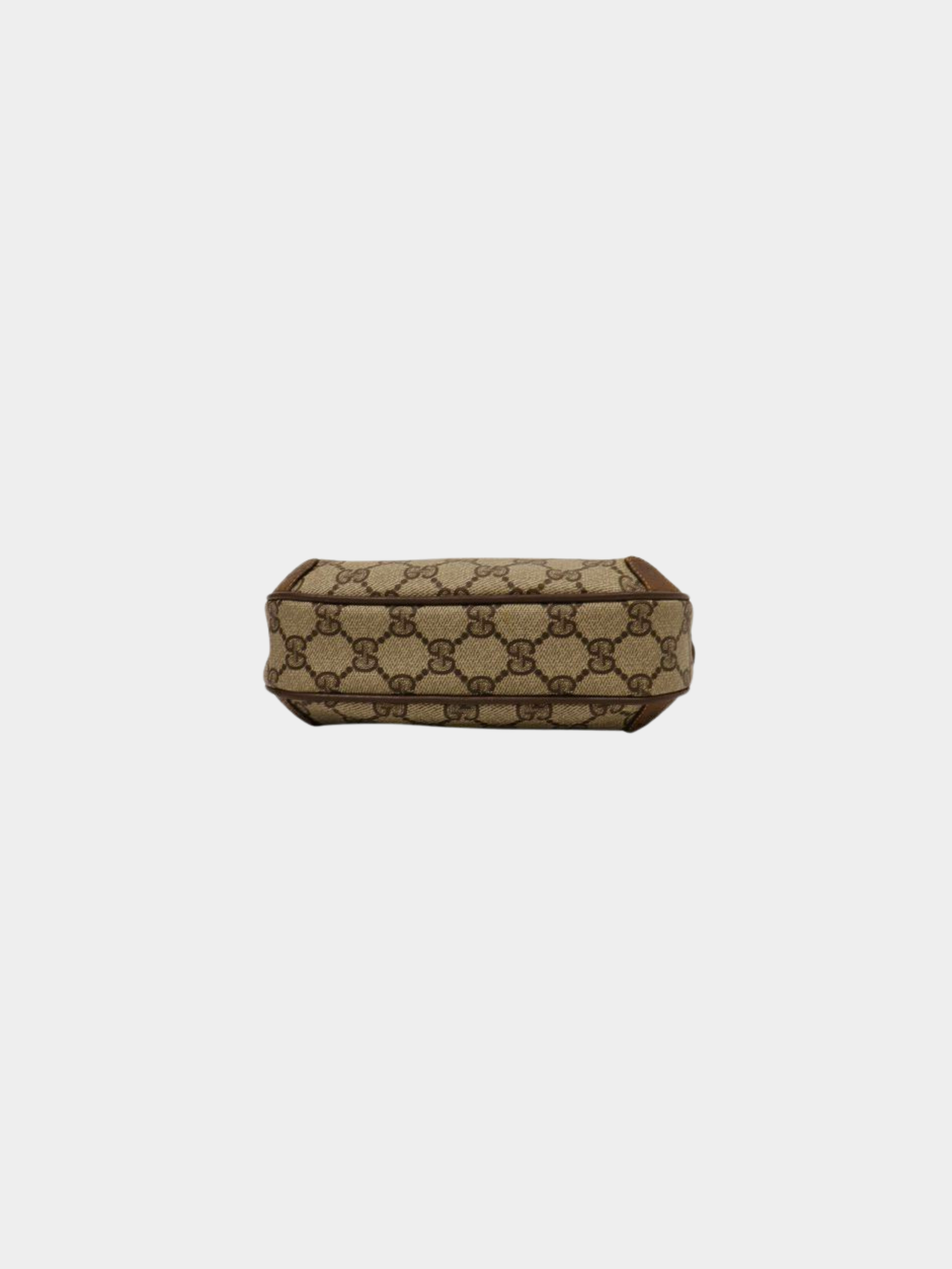 Gucci 1990s Beige and Brown GG Supreme Shoulder Bag