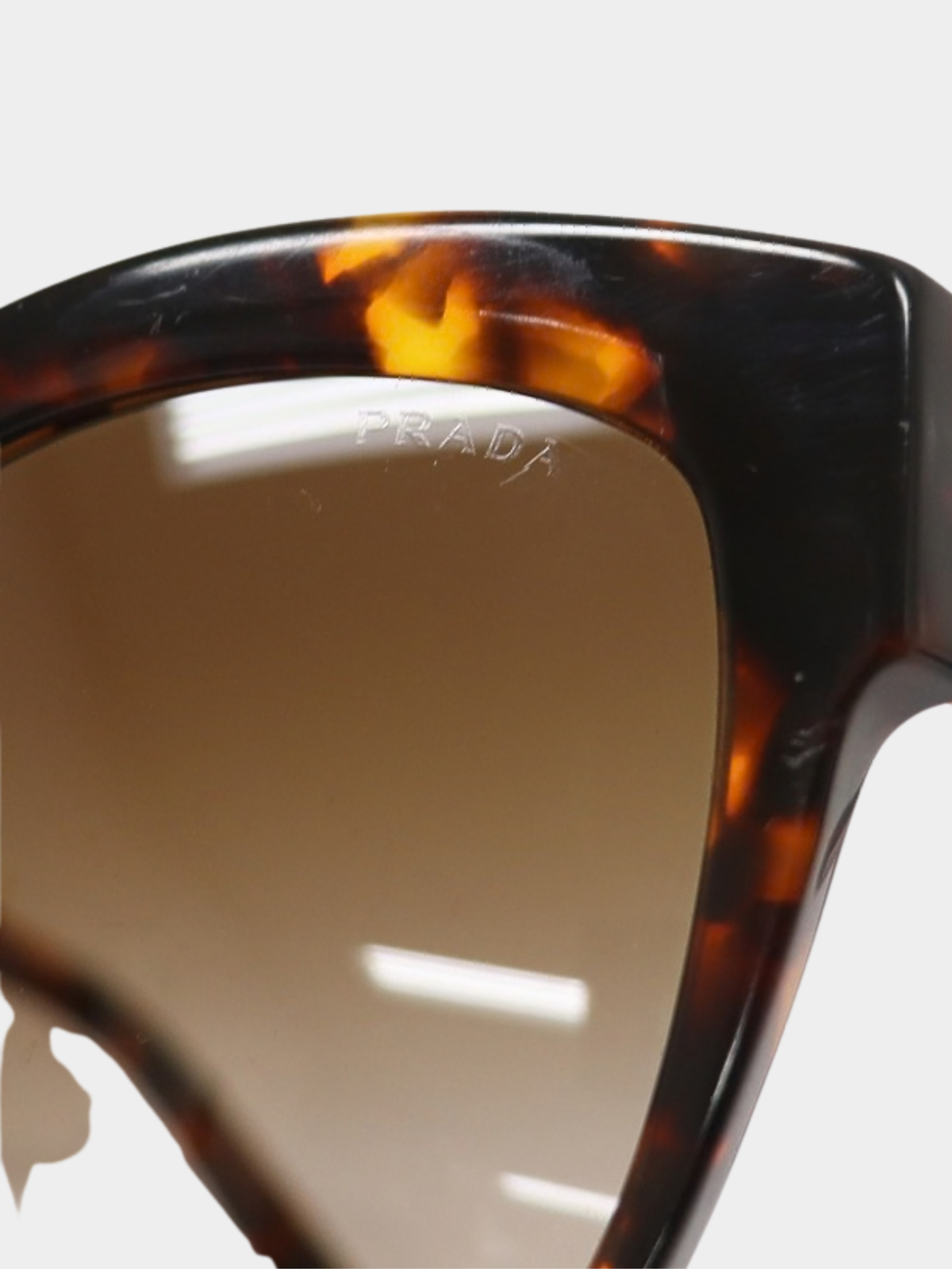 Prada 2010s Tortoiseshell Plastic Sunglasses