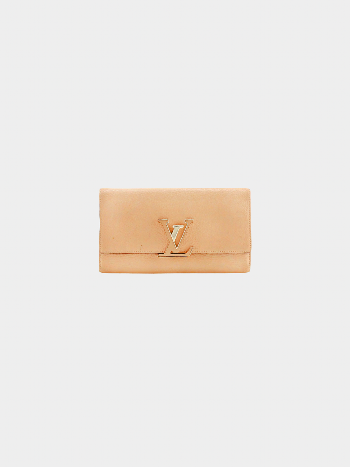 Louis Vuitton 2010s Magnolia Taurillon Clemence Capucines Wallet