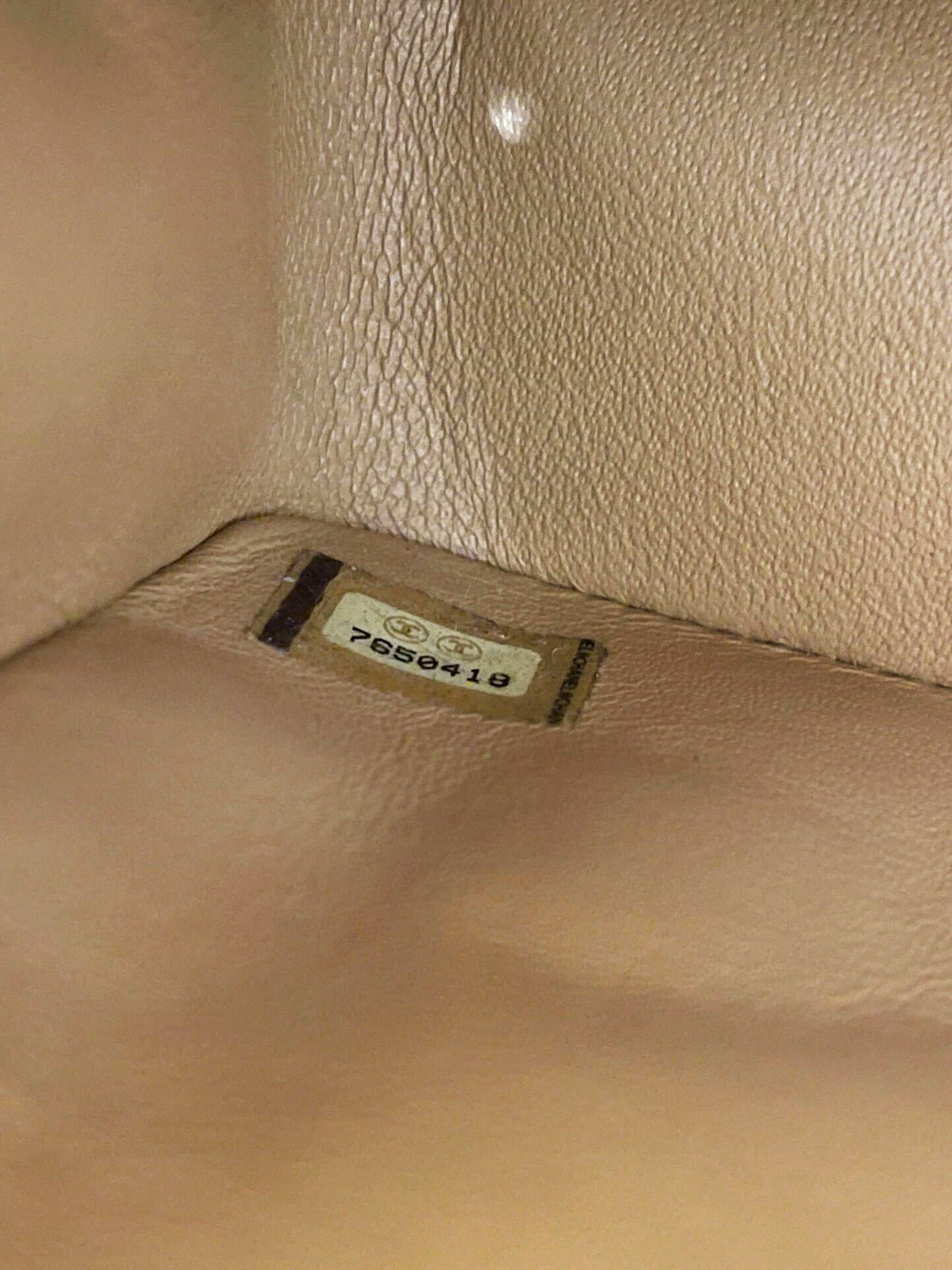 Chanel 2002-2003 Beige Calfskin Square Wild Stitch Flap
